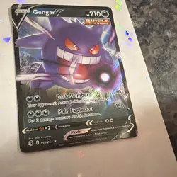 Pokemon Gengar V Ultra Rare Single Strike 156/264 Fusion Strike Holo 210 HP Card - Image 2