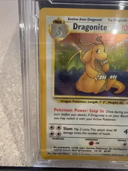 1999 POKEMON FOSSIL #4 DRAGONITE-HOLO - Image 2