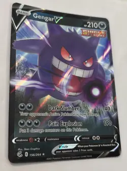 Pokemon TCG Fusion Strike Gengar v Holo Ultra Rare Card 156/264 - Image 3