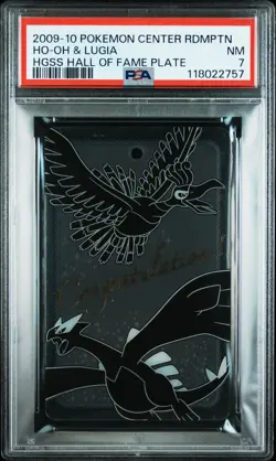 2009-10 POKEMON CENTER REDEMPTION CARDS HO-OH & LUGIA PSA 7 - Image 1