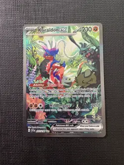 Koraidon ex 247/198 Special Illustration Rare Scarlet & Violet Pokemon TCG - Image 1