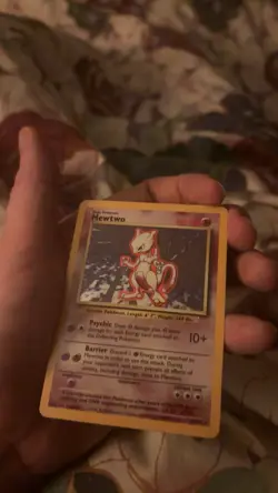 MEWTWO 10/102 - Holo RARE - VINTAGE WOTC POKEMON CARD - BASE SET - MP/HP - Image 1