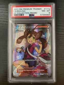 Pokemon Shauna XY Premium Trainer Collection Full Art Promo #111a PSA 8 Mint - Image 1