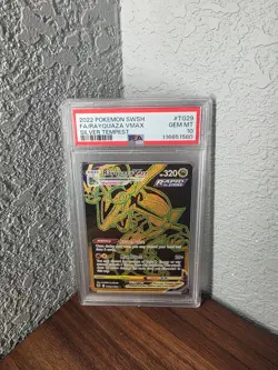 Pokemon TCG Rayquaza VMAX TG29/TG30 SWSH Silver Tempest PSA 10 - Image 1