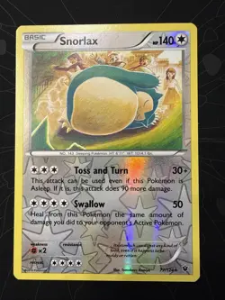 Snorlax 77/124 Rare Fates Collide Pokemon Reverse Holo Near Mint - Image 1
