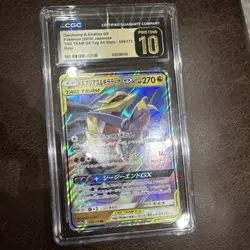 Pokemon TCG Garchomp & Giratina GX TAG TEAM 099/173 Jap CGC 10 Pristine - Image 1