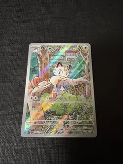 Pokemon TCG Meowth 106/094 Phantasmal Flames Illustration Rare IR - Near Mint - Image 1