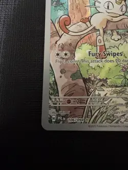 Pokemon TCG Meowth 106/094 Phantasmal Flames Illustration Rare IR - Near Mint - Image 4