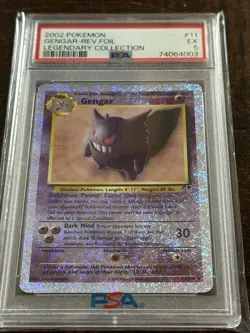 Gengar Reverse Holo 11/110 Legendary Collection Pokemon PSA 5 - Image 2