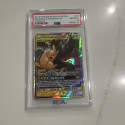 Pokemon Company 2019 Team Up Pikachu & Zekrom GX 33/181 PSA 10 Full Art - Image 1