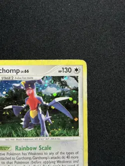 Pokemon Garchomp 9/123 Mysterious Treasures Holo Rare Stage 2 HP130 English 2007 - Image 2