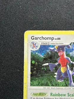 Pokemon Garchomp 9/123 Mysterious Treasures Holo Rare Stage 2 HP130 English 2007 - Image 3