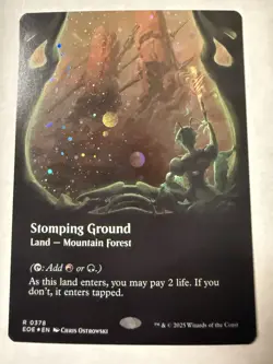 Stomping Ground Borderless GALAXY FOIL Edge Of Eternities MTG NM/Mint - Image 1