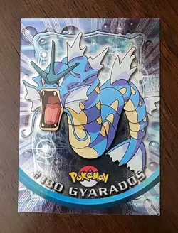 LP! HOLO FOIL #130 Gyarados Topps Pokemon Series 3 Blue Label Tv Animation - Image 1