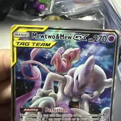 Pokemon Mewtwo & Mew GX SM191 Tag Team Black Star Promo - Image 3