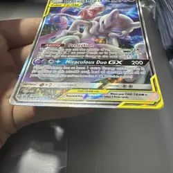 Pokemon Mewtwo & Mew GX SM191 Tag Team Black Star Promo - Image 5