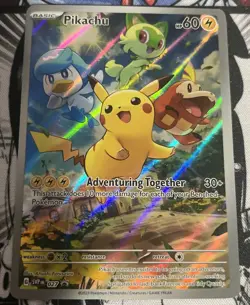 2023 Pokemon Black Star Promo Pikachu Mint No.027 - Image 1