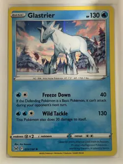 Glastrier 051/196 Holo Rare Lost Origin Pokemon Holo NM - Image 1