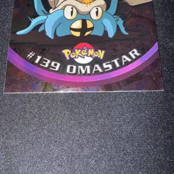 Omastar #139 - SILVER HOLO - BLUE LOGO - TV Series 3 - TOPPS POKEMON CARD - NM - Image 5