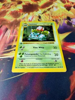 Ivysaur 30/102 LP-NM Uncommon 1st Edition Base Set 1999 Pokemon TCG - Image 2