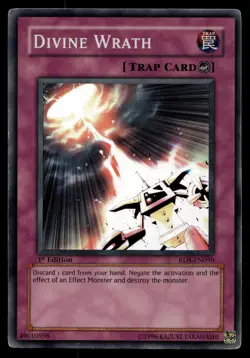 DIVINE WRATH RDS-EN050 SUPER RARE RISE OF DESTINY YU-GI-OH - Image 1