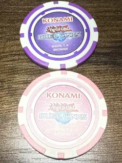Yugioh Official Duel Links Poker Chip Coin Luna & Ancient Fairy Dragon A1 - Image 2