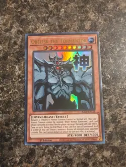 Yugioh Obelisk the Tormentor Stamp - RA05-EN129 - 1st Ed. Ultra Rare - NM - Image 1