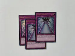 Yugioh! 3x Iron Thunder RA05-EN079 Ultra Rare 1st Ed NM - Image 1