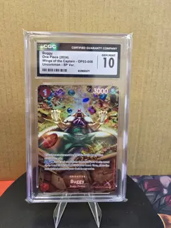 2024 One Piece Op06-Wings Of The Captain Buggy Special Alternate Art CGC 10 #008 - Image 1