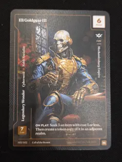 Wonders of The First Eli Goldgear III Mythic Rare Call Of Stones - Image 1