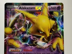 Alakazam EX 25/124 Fates Collide Ultra Rare Holo Pokemon Card LP - Image 3