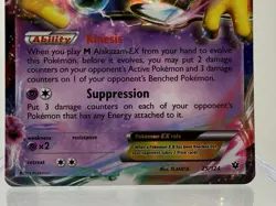 Alakazam EX 25/124 Fates Collide Ultra Rare Holo Pokemon Card LP - Image 4