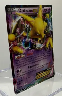 Alakazam EX 25/124 Fates Collide Ultra Rare Holo Pokemon Card LP - Image 5