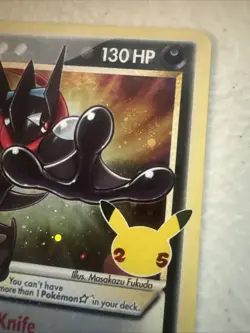 Greninja SWSH144 25th Anniversary Black Star Promo Holo Card Gold Star - Image 2