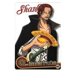 S6391 Shanks No.011 Japanese One Piece x Morinaga Clear Card A26 - Image 1