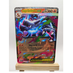 Pokemon Mega Charizard X EX Full Art Double Rare Holo 013/094 360 HP Me02 Card - Image 1