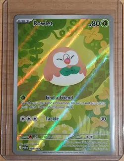 Mega Evolution: Perfect Order Rowlet 90/88 Illustration Rare Pokemon Card - NM - Image 1