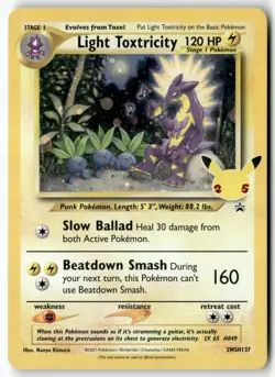 Light Toxtricity Promo SWSH: Sword & Shield Promo Cards SWSH137 NM - Image 1