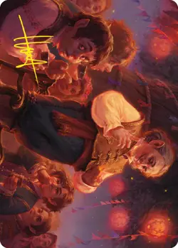 MTG Bilbo, Retired Burglar Art Card (Gold-Stamped Signature) [The Lord of the Ri - Image 1
