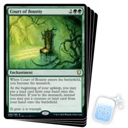 COURT OF BOUNTY X4 Commander Legends Magic MTG MINT CARD - Image 1