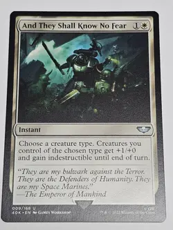 And They Shall Know No Fear | NM | 40K | 009/168 | MTG - Image 1