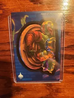 2 MTG: Teenage Mutant Ninja Turtles Tin Stickers. Krang And Turtles In Sewer. - Image 3