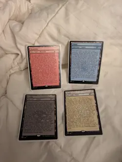 SLD (Full-Text Lands) Secret Lair Drop NonFoil MTG NM WUBR - Image 1