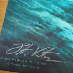 Lake of the Dead Playmat Signed MTG - Image 3