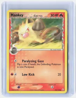 Mankey 70/110 Common Holon Phantoms Pokemon Near Mint - Image 1