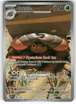 Crustle 186/182 Illustration Rare Destined Rivals Pokemon Near Mint - Image 1