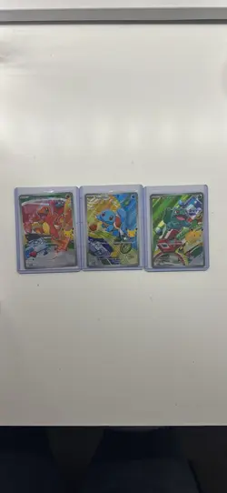 Pokemon First Partner Illustration Collection Kanto Starter Set Series 1 Promos - Image 1