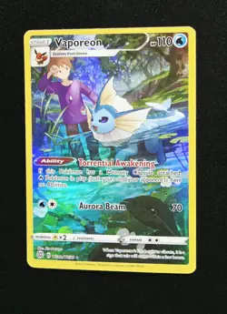 Vaporeon TG02/TG30 Full Art Rare Brilliant Stars Trainer Gallery Pokemon NM - Image 1