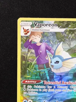 Vaporeon TG02/TG30 Full Art Rare Brilliant Stars Trainer Gallery Pokemon NM - Image 3