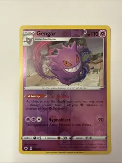 Gengar 085/202 Reverse Holo 2020 Pokemon Sword & Shield Card NM - Image 1